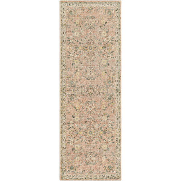 Erin Cream, Pale Pink and Butter Runner: 2 Ft. 6 In. x 7 Ft. 6 In. Area Rug, image 1