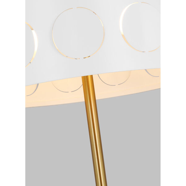 Dottie Burnished Brass Two-Light LED Desk Lamp, image 3