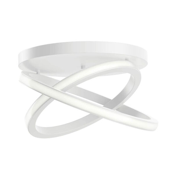 Caputo White Two-Light LED Semi-Flush Mount, image 1