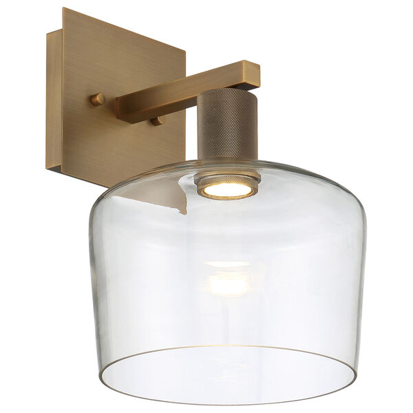 Port Nine Outdoor Intergrated LED Wall Sconce with Clear Glass, image 4