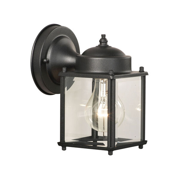 Essentials Black Five-Inch Outdoor Wall Sconce, image 1
