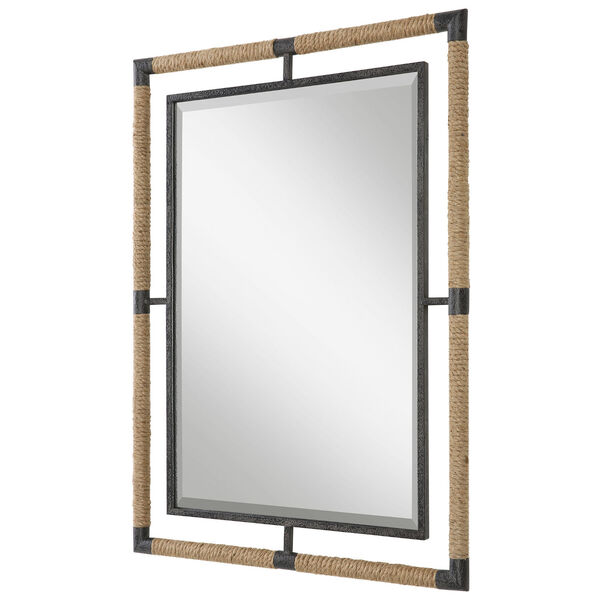 Melville Rust Black 28-Inch x 38-Inch Wall Mirror, image 5