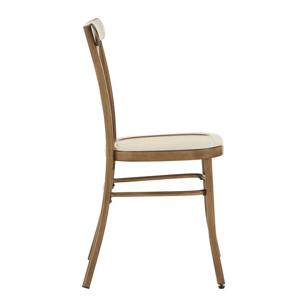 Roman Brown Metal Dining Chair, image 3