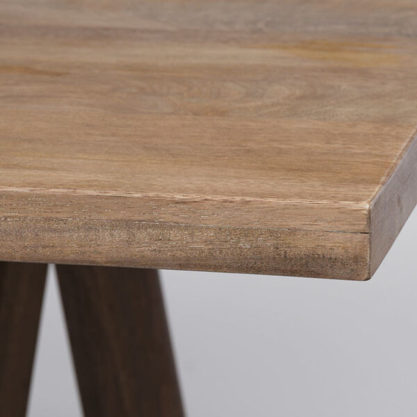 Legolas II Brown Rectangular Solid Wood Dining Table, image 5