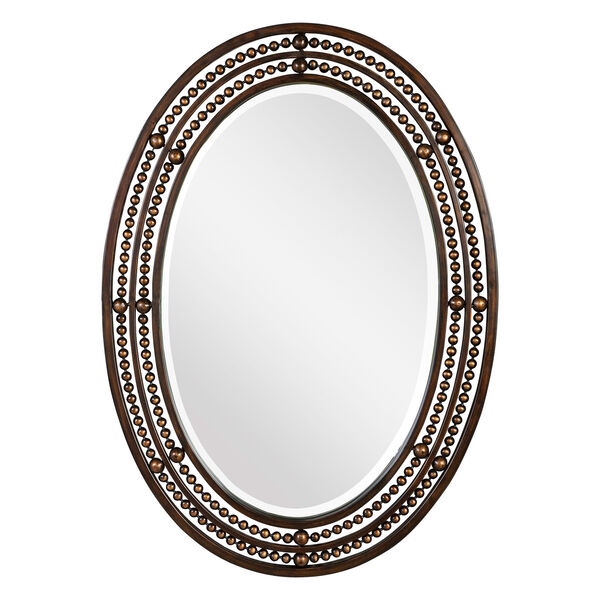 Afton Oil Rubbed Bronze Oval Framed Wall Mirror, image 2