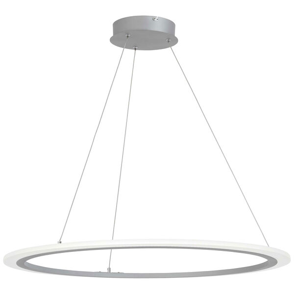 Discovery Silver 32-Inch LED Pendant, image 1