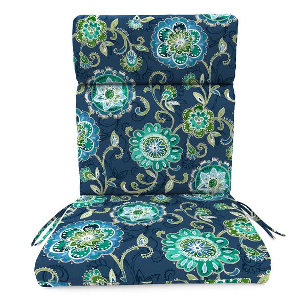 Fanfare Capri Blue 22 x 44 Inches French Edge Chair Cushion, image 3