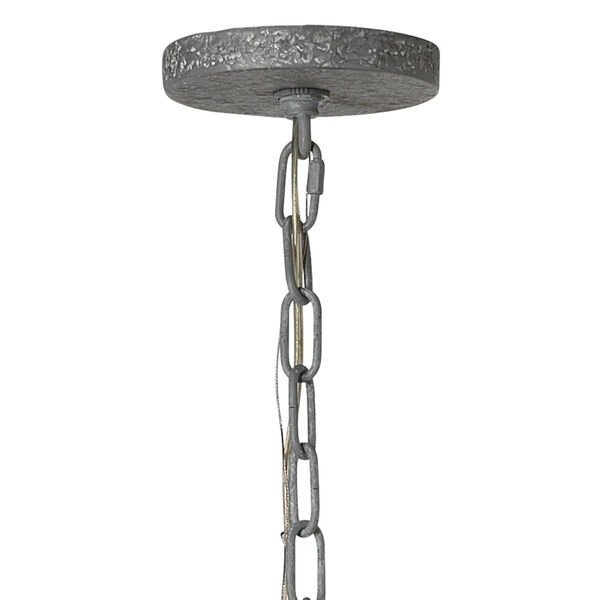 Concord Grey Plaster Eight-Light Chandelier, image 3