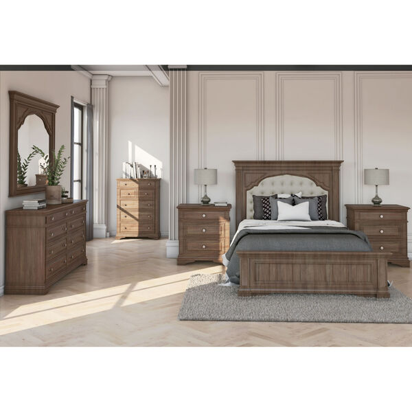 Highland Park Distressed Driftwood Queen Bed, image 5