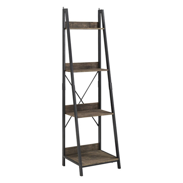Norman Black Ladder Bookcase, image 1
