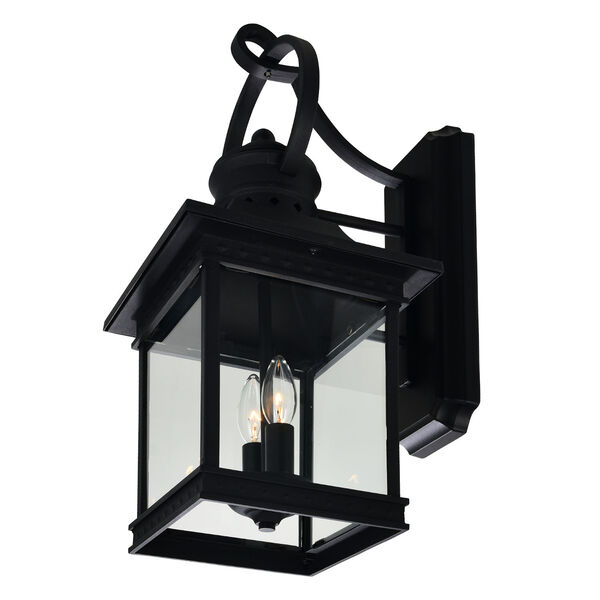 Cleveland Black Two-Light Outdoor Wall Light, image 5