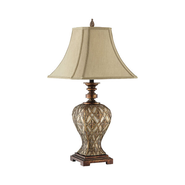 Jaela Gold Silver and Copper One-Light Table Lamp, image 1
