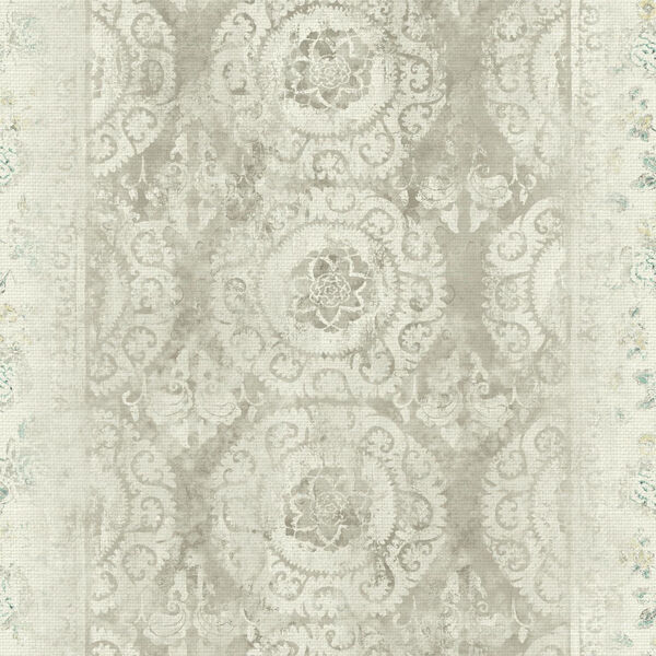 Patina Vie Gray Wallpaper - SAMPLE SWATCH ONLY, image 1