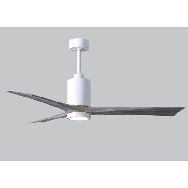 Patricia-3 White and Barnwood 60-Inch Three Blade LED Ceiling Fan, image 4