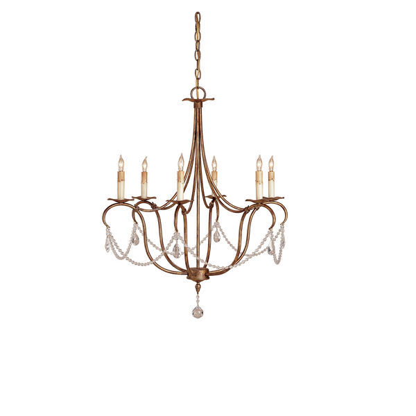 Crystal Lights Rhine Gold Small Chandelier, image 1