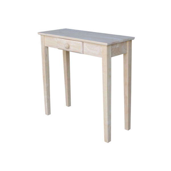 Rectangular Unfinished Table with Drawer, image 1