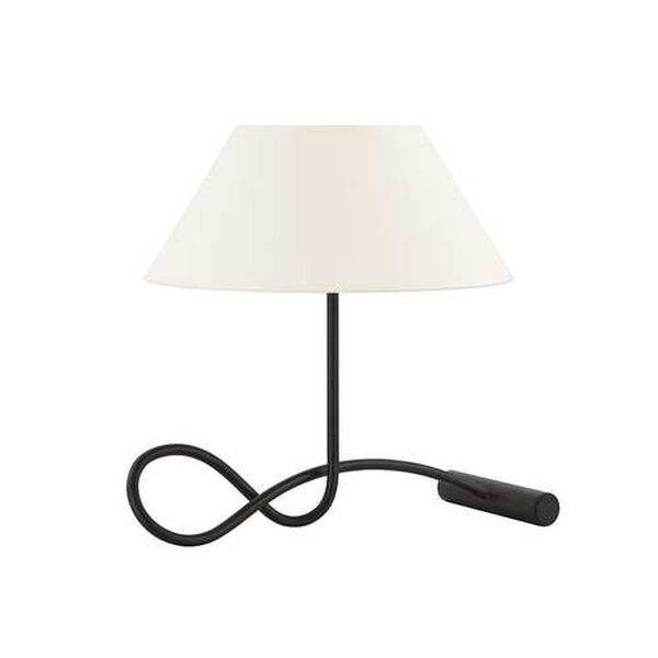 Fillea Forged Iron Off White Two-Light Table Lamp, image 1