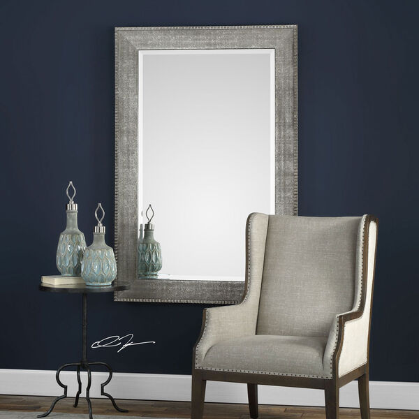 Leiston Metallic Silver Mirror, image 1