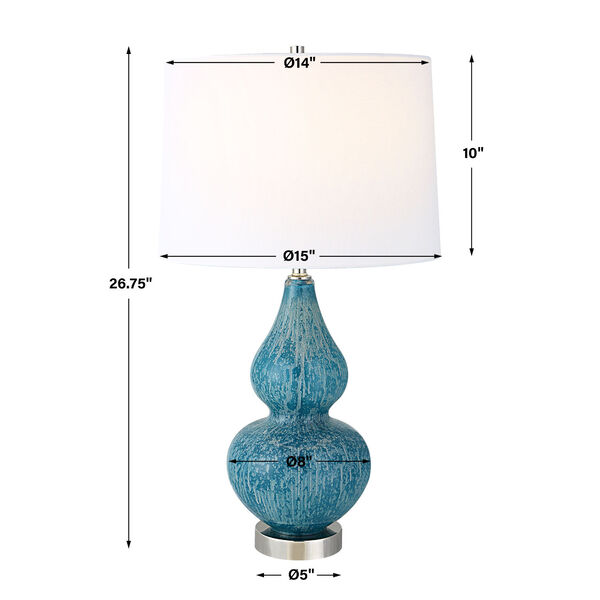 Avalon Light Blue and Turquoise One-Light Table Lamp, image 3