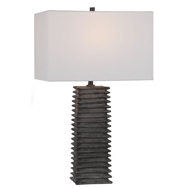 Sanderson Metallic Charcoal 1-Light Table Lamp, image 1
