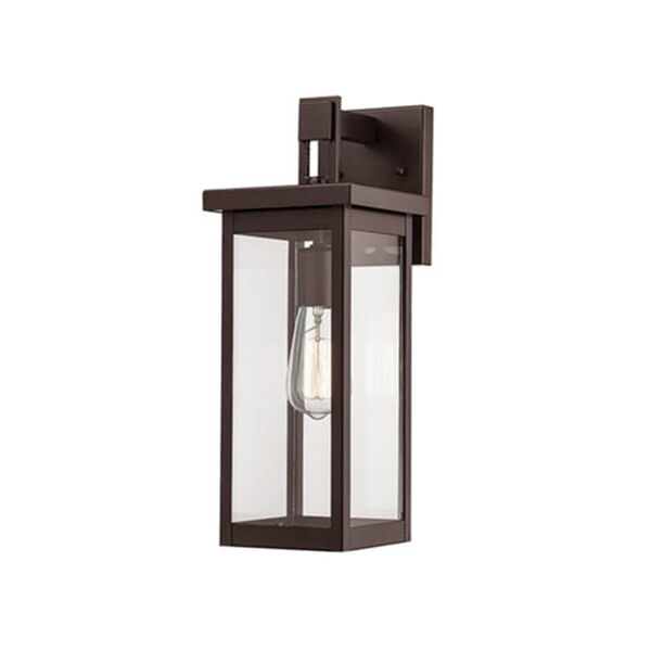 Powder Coat Bronze Six-Inch One-Light Outdoor Wall Sconce, image 1