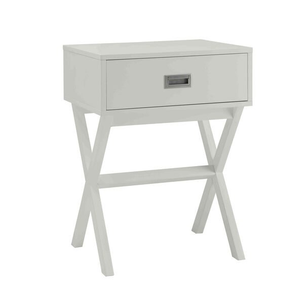 Designs2Go White End Table, image 1