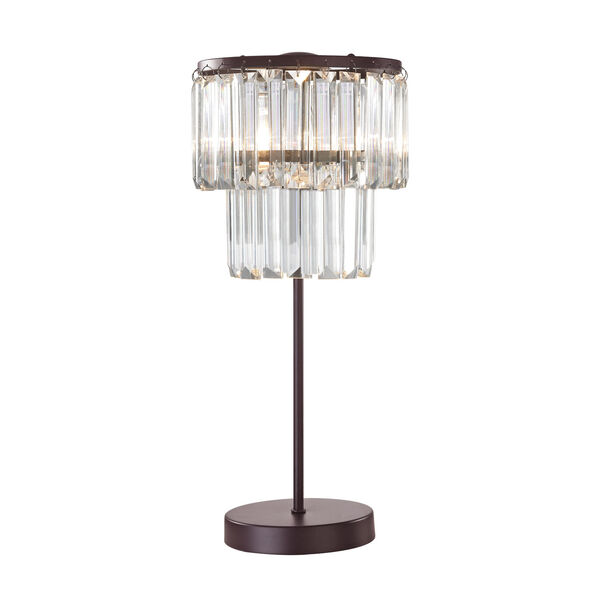 Antoinette Bronze and Clear One-Light Table Lamp, image 2
