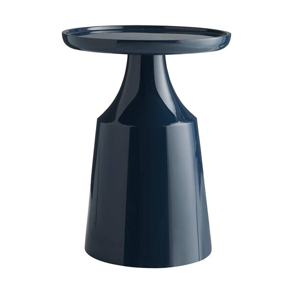 Turin Navy Lacquer Side Table, image 1