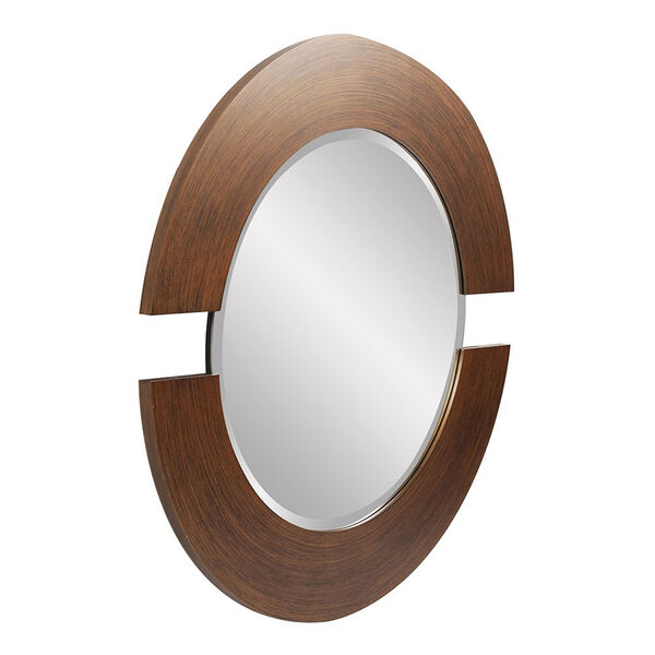 Orbit Burnished Copper Round Mirror, image 2