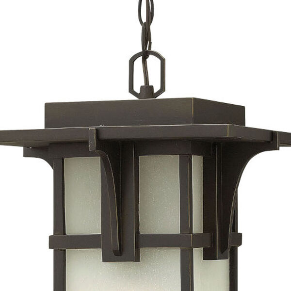 Manhattan Oil Rubbed Bronze 19-Inch One-Light Outdoor Hanging Pendant, image 4