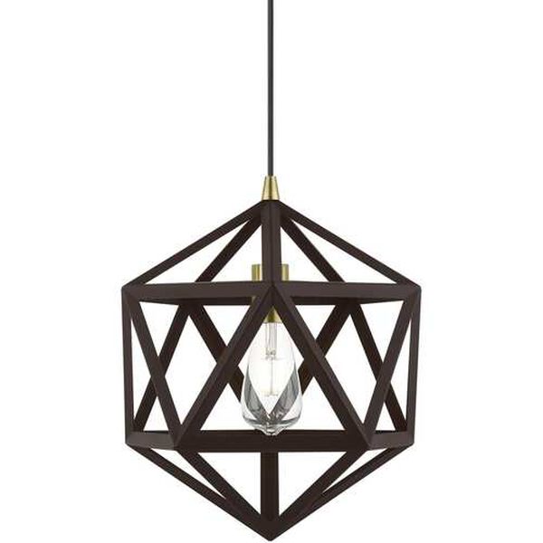 Ashland Bronze with Antique Brass Accents One-Light Pendant, image 6