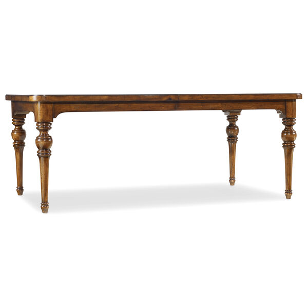 Tynecastle Rectangle Leg Dining Table with Two 18-Inch Leaves, image 1