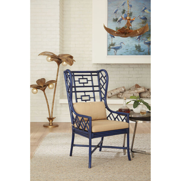 Blue  Gwyneth Wing Chair, image 4