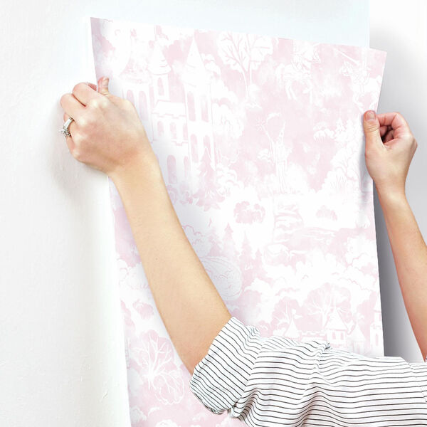A Perfect World Pink Quiet Kingdom Wallpaper - SAMPLE SWATCH ONLY, image 3