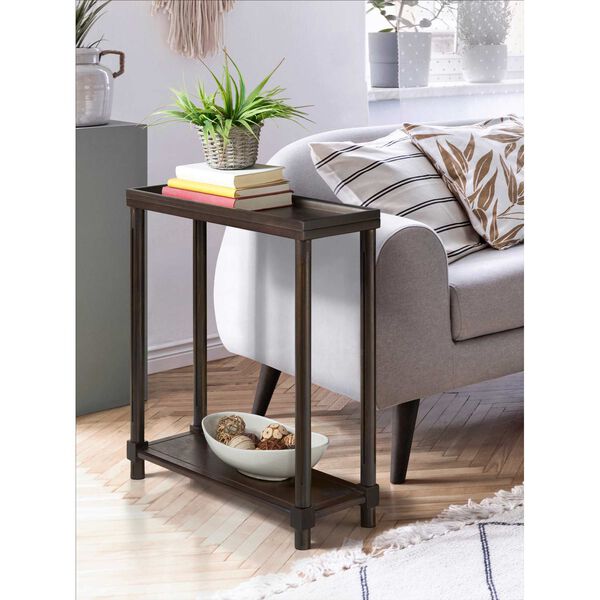 Harrison Espresso End Table with Shelf, Set of 2, image 2