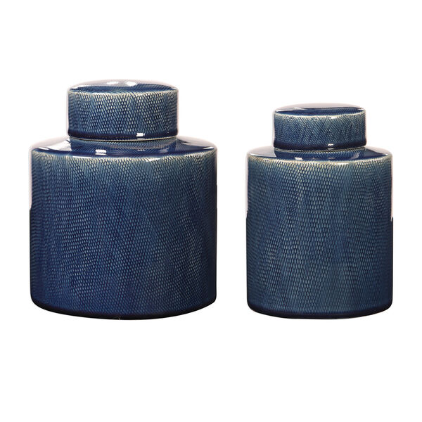 Saniya Blue Decorative Jar, image 1
