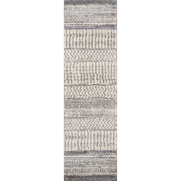 Lima Abstract Shag Ivory Rectangular: 9 Ft. 3 In. x 12 Ft. 6 In. Rug, image 6