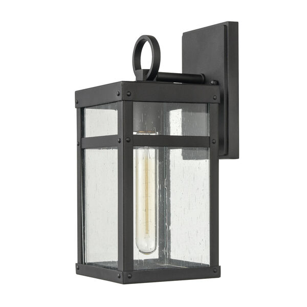 Dalton Textured Black One-Light Outdoor Wall Sconce, image 3