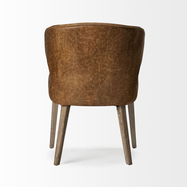 Niles Brown Wingback Dining Chair, image 5
