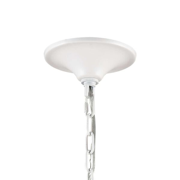 Laguna Beach Gold and White Four-Light Chandelier, image 5