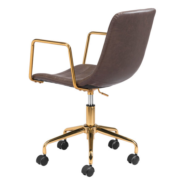 Eric Brown and Gold Office Chair, image 6