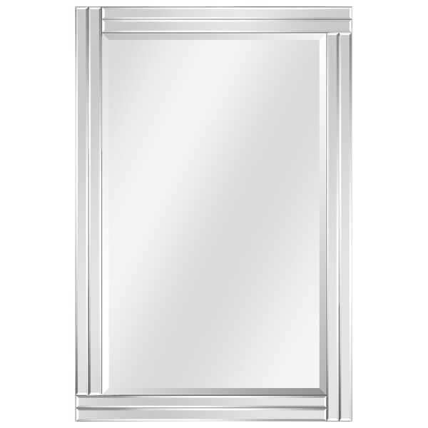 Moderno Clear 36 x 24-Inch Stepped Beveled Rectangle Wall Mirror, image 2