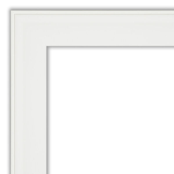 White 27W X 63H-Inch Full Length Floor Leaner Mirror, image 2