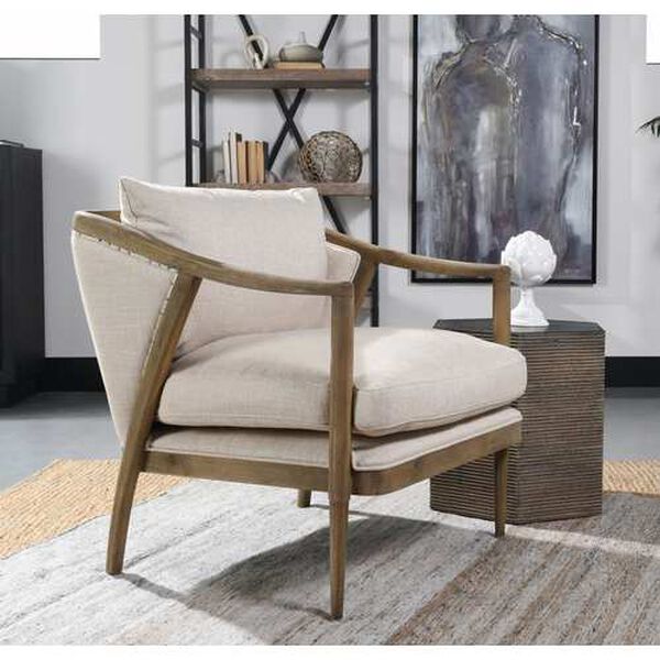 Ashton Ivory Accent Chair, image 1