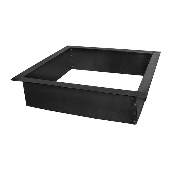 Black 36-Inch Square 0.8mm Fire Ring, image 2