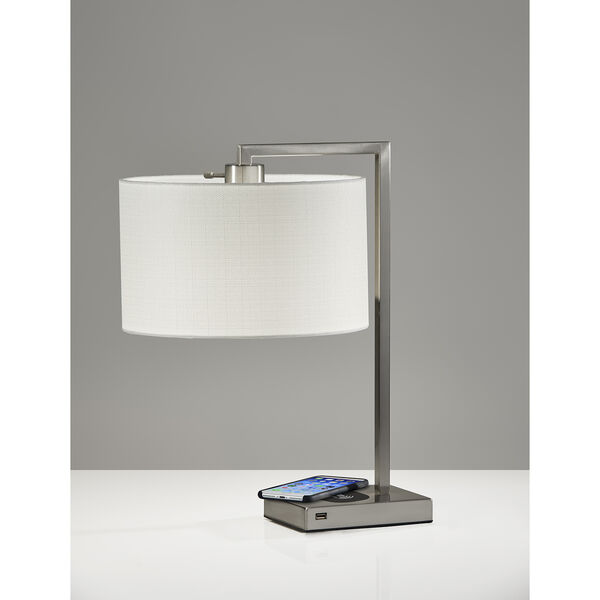 Austin Brushed steel One-Light Table Lamp, image 2