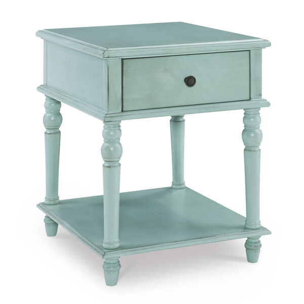 Lily Teal Blue Side Table, image 1