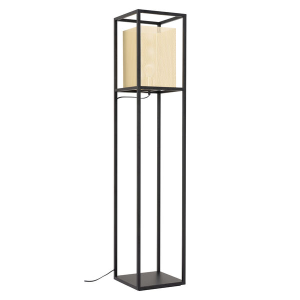 Yves Gold and Black One-Light Floor Lamp, image 5