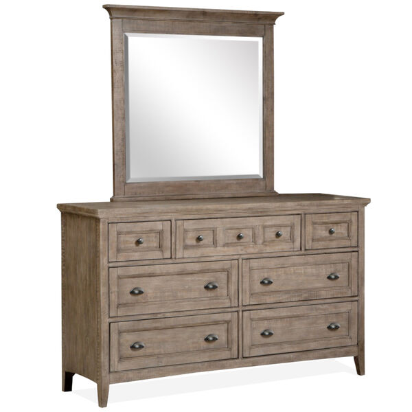 Paxton Place Dove Tail Grey Wood Drawer Dresser, image 1