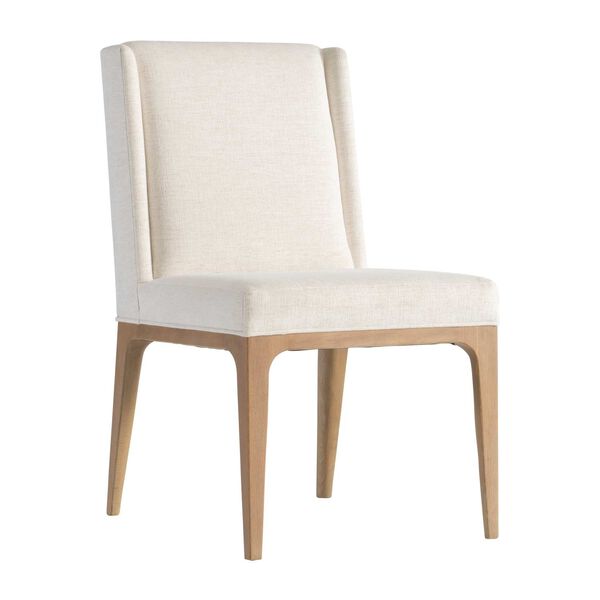 Modulum White and Natural Side Chair, image 1